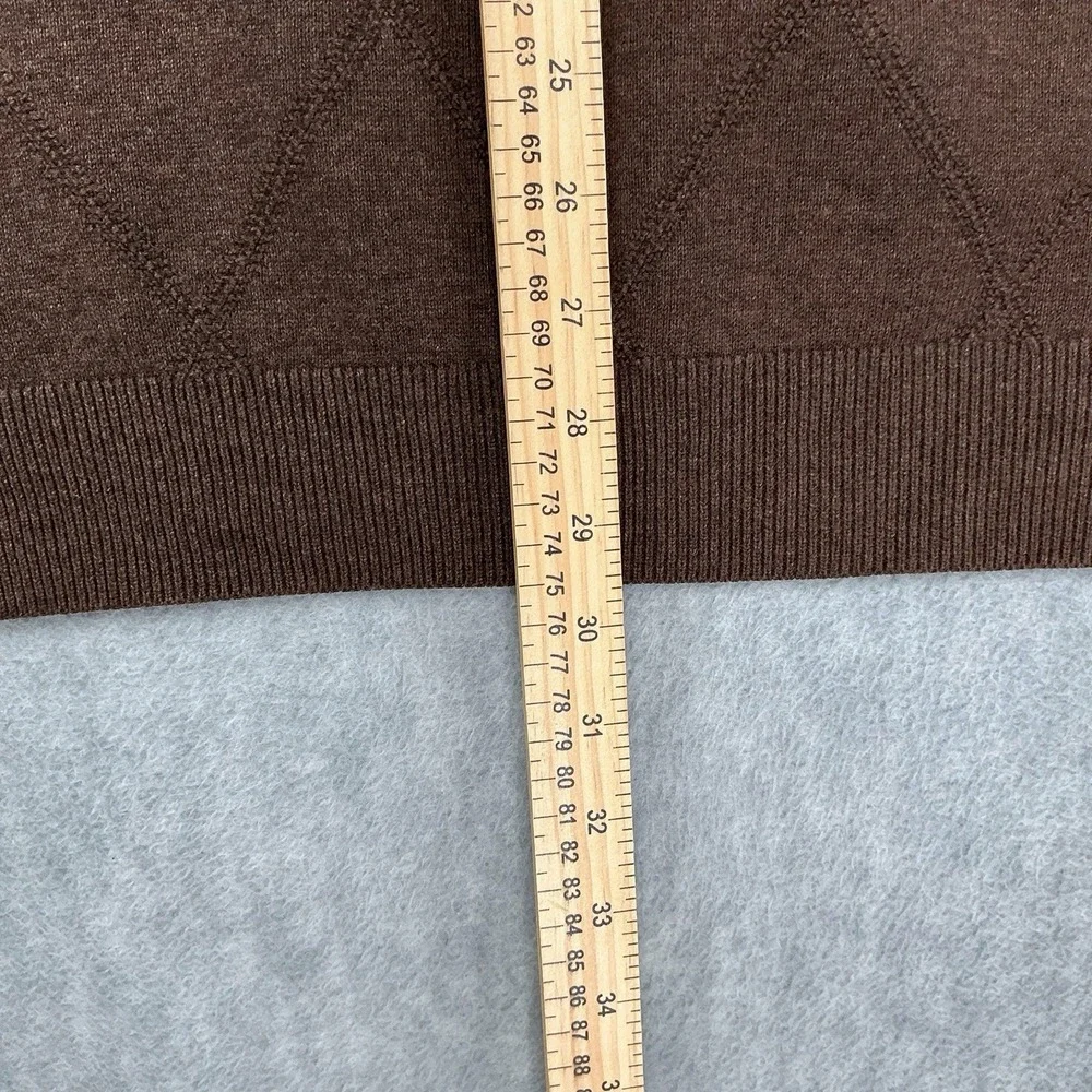 Rountree & Yorke‎ Vest Men 2X Tall Brown Sleeveless Sweater Cotton Stretch NWT